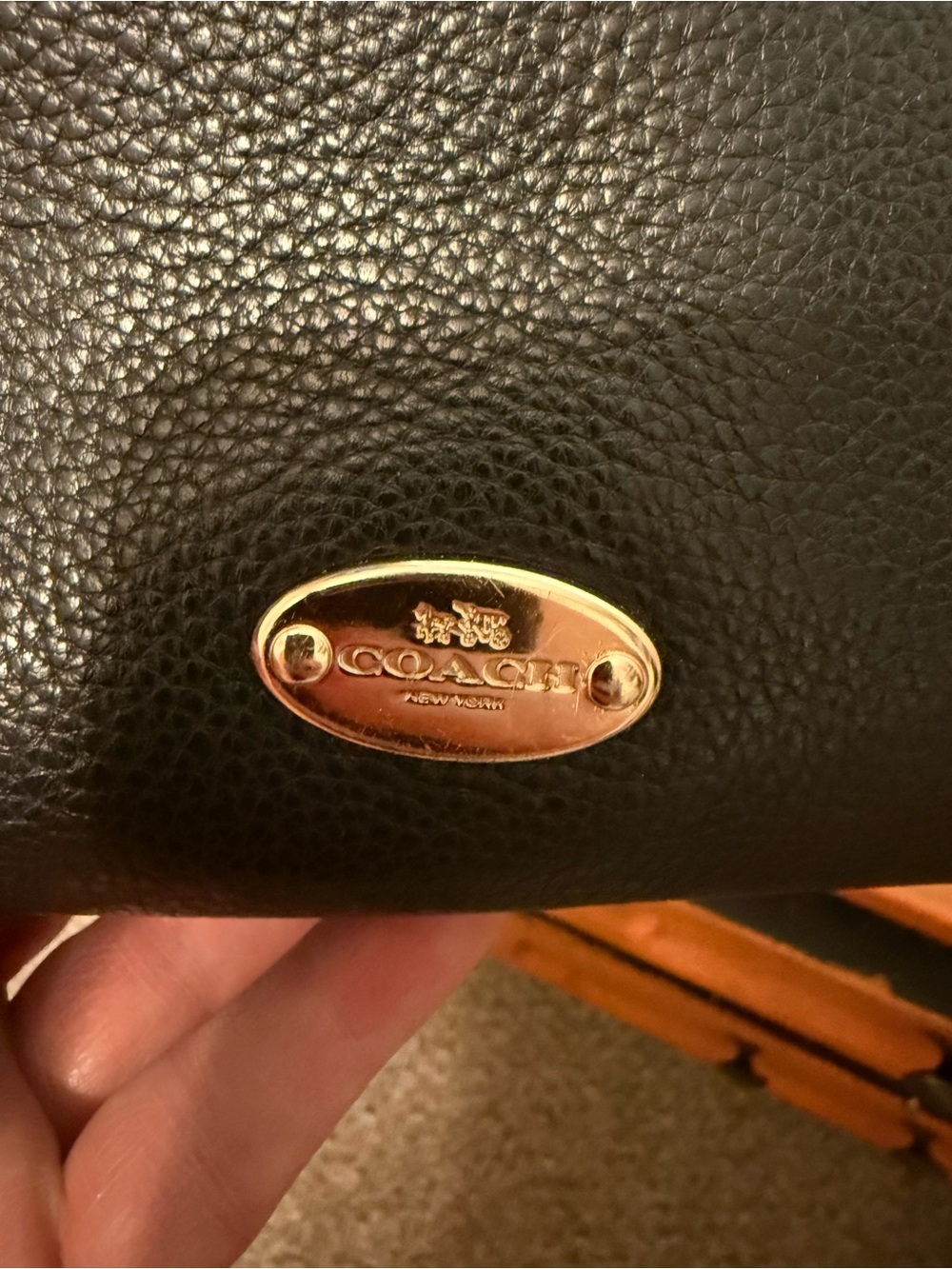 Coach Isabelle Black Pebbled Leather Hobo Bag - Picture 3 of 16